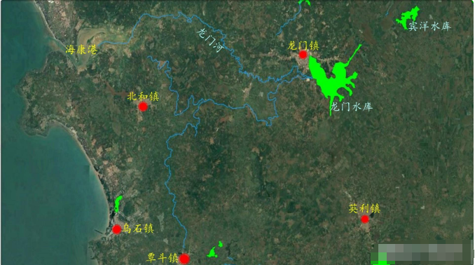 雷州半岛水系图图片