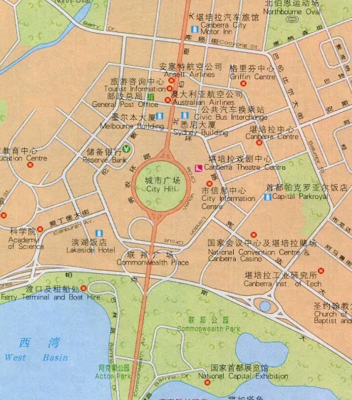 堪培拉城市规划图片