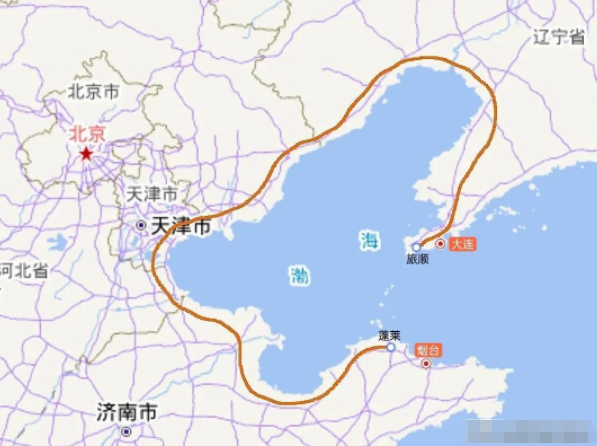 山东省规划中蓬莱途经长山列岛至大连的跨海通道的线路走向