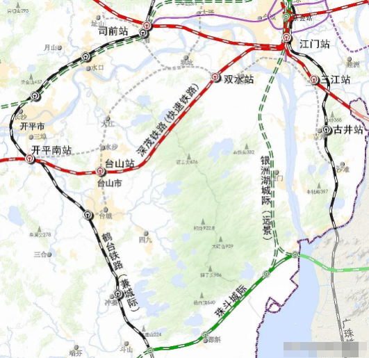 江门铁路规划图图片