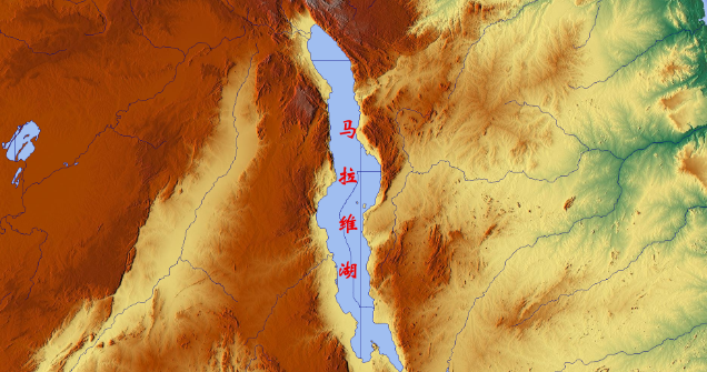 非洲湖泊分布图图片