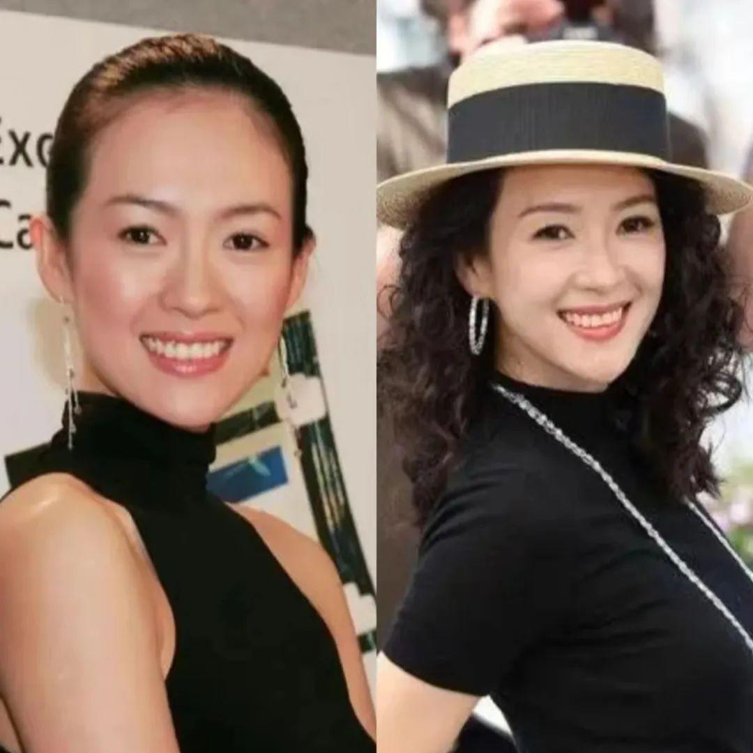章子怡与童瑶近照对比,45岁与38岁,骨相美与皮相美差异一目了然