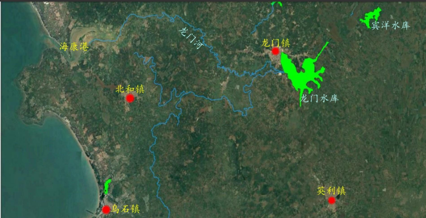 雷州半岛水系图图片