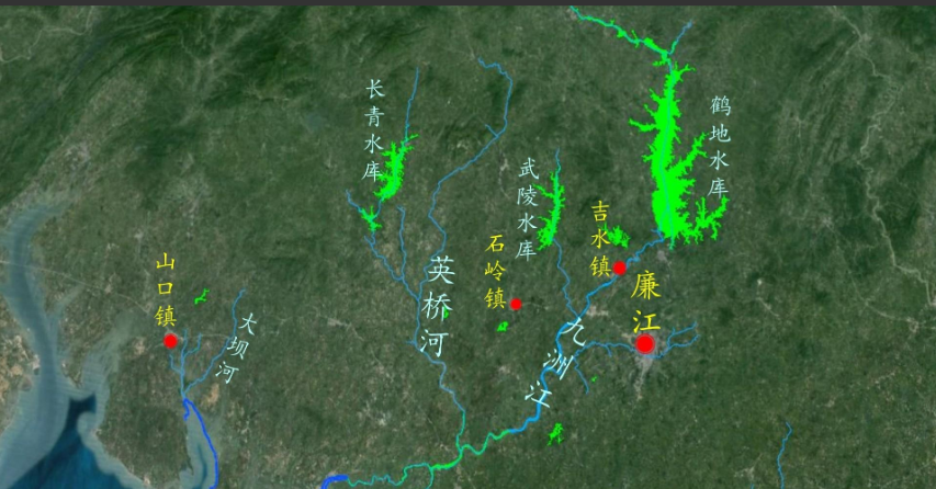 雷州半岛水系图图片