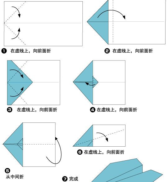 纸飞机的简单折法