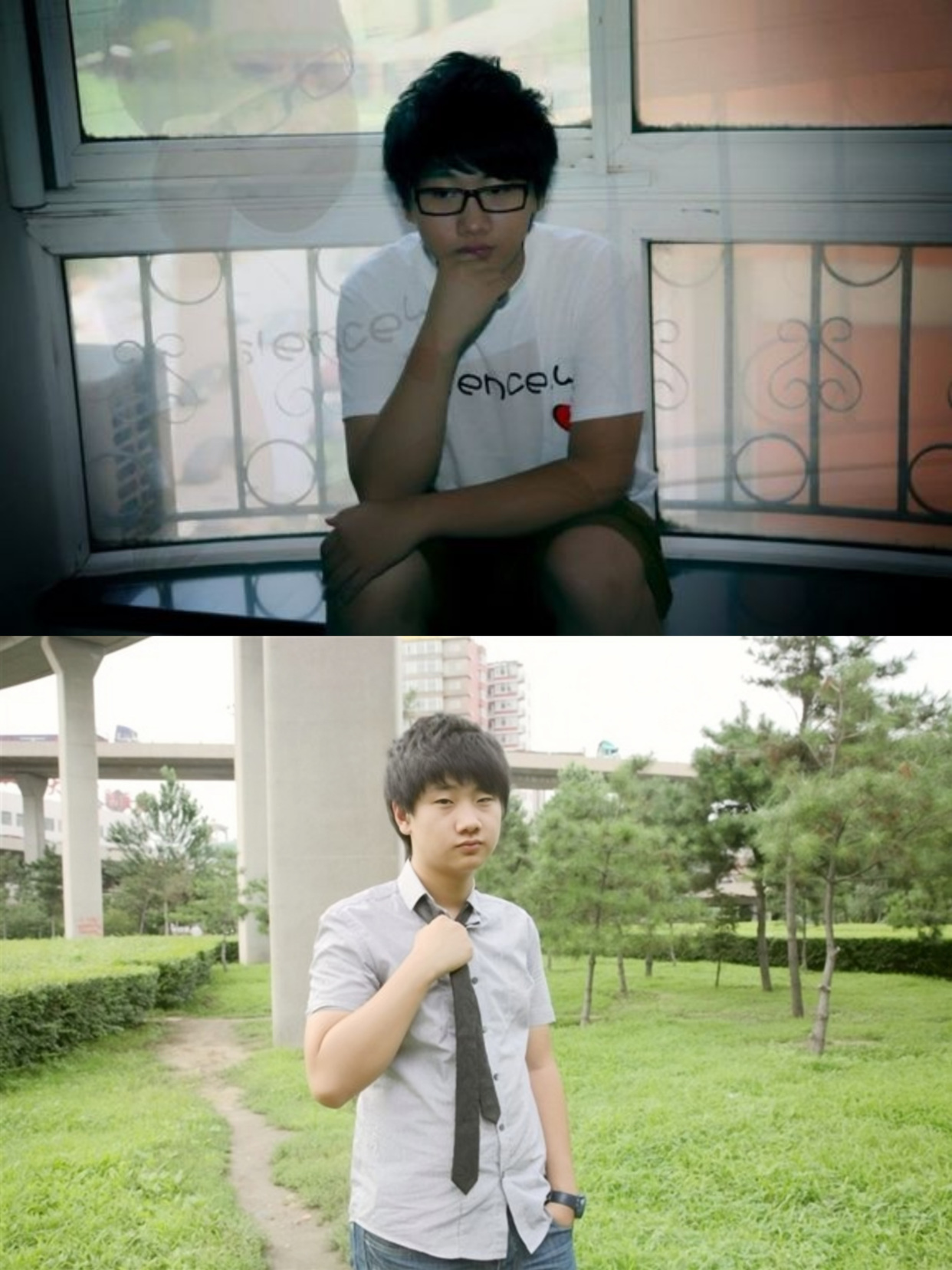 汪苏泷大学时期青涩照 在沈阳音乐学院南校区就读