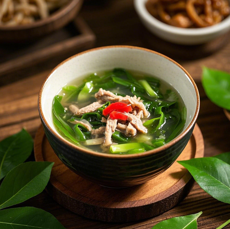 鲜掉眉毛的肉丝莼菜汤,做法超简单