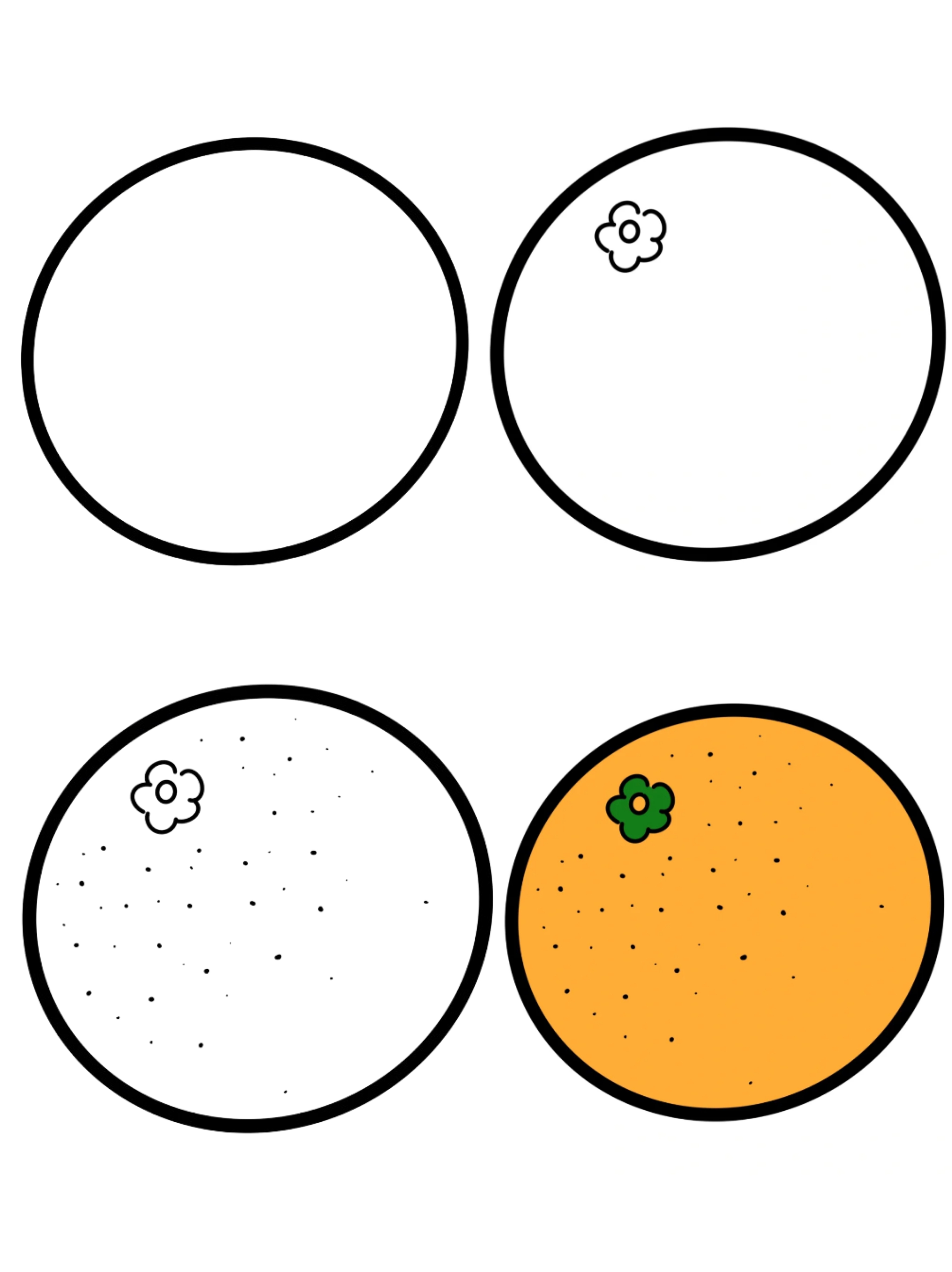 橙子简笔画