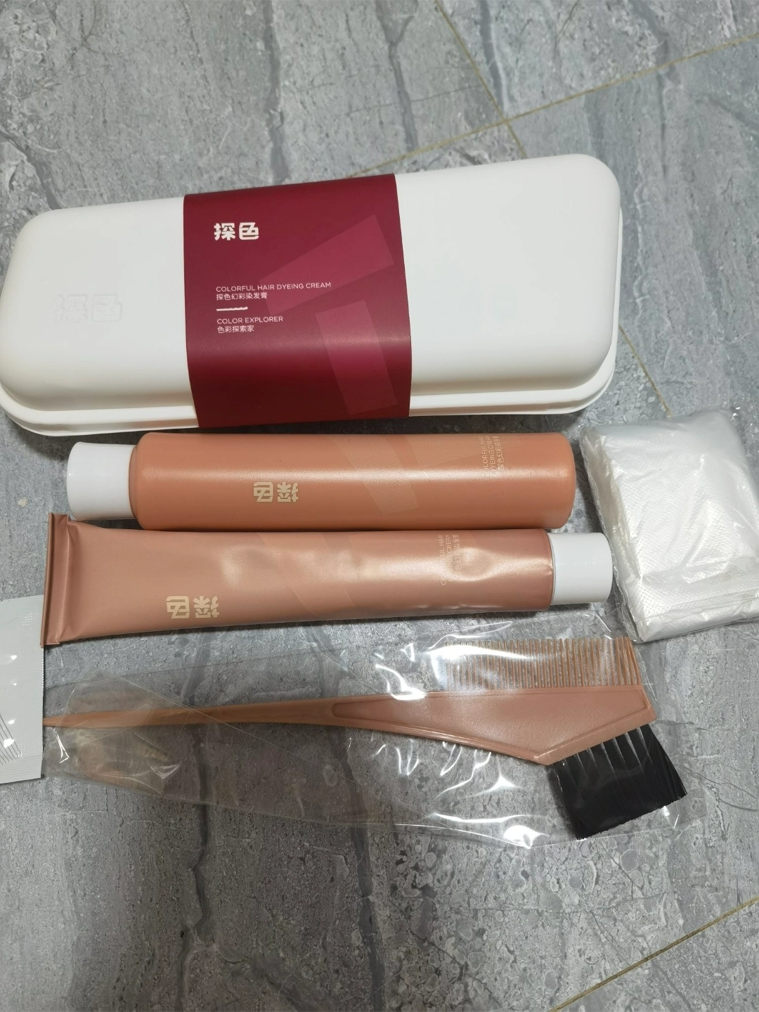 推荐类# tocu染发膏 探色的浆果玫红色