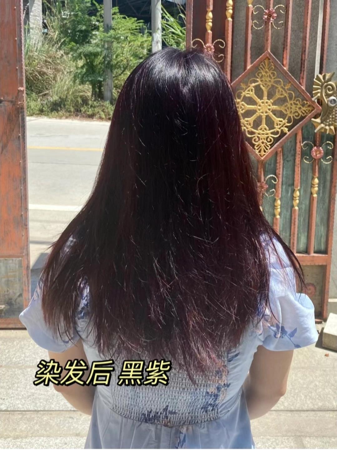 eugene color染发膏 这个黑紫色真的是戳中了我的心巴 不用漂直接染