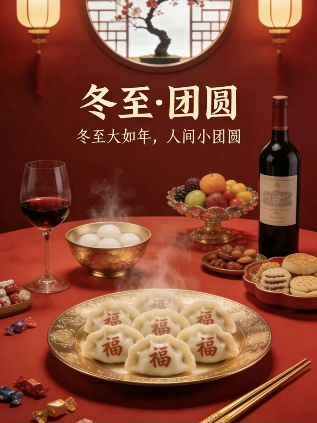 冬至,这样发朋友圈,太高级了