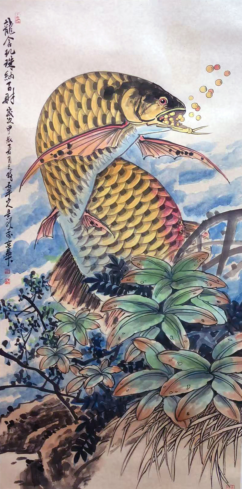 金龙鱼的艺术魅力与现代艺术文化碰撞