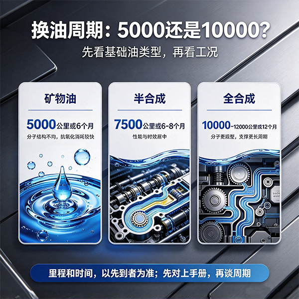 换油周期按5000还是10000公里？