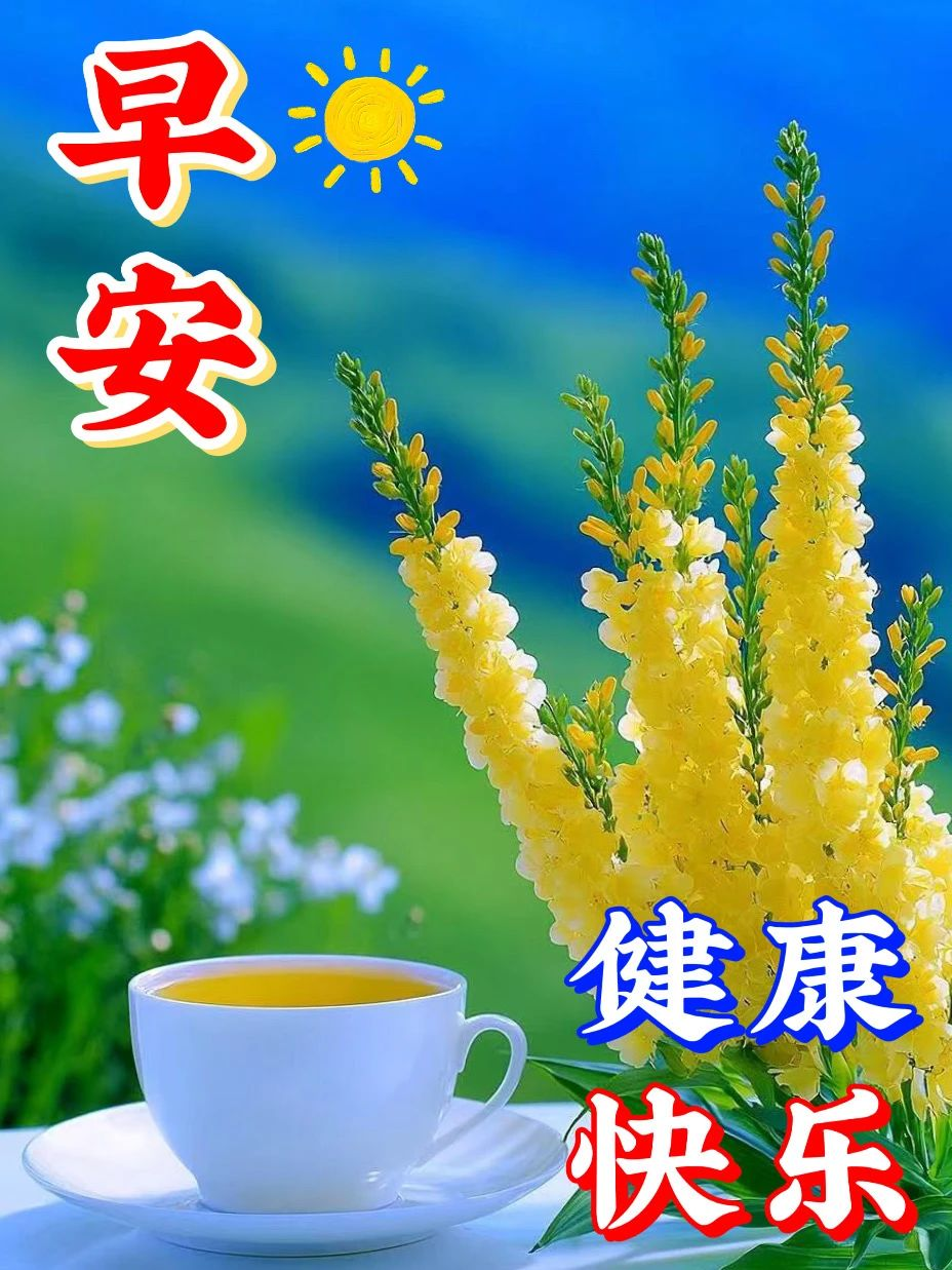 16张最新早安早上好精选图片,平平安安,快快乐乐