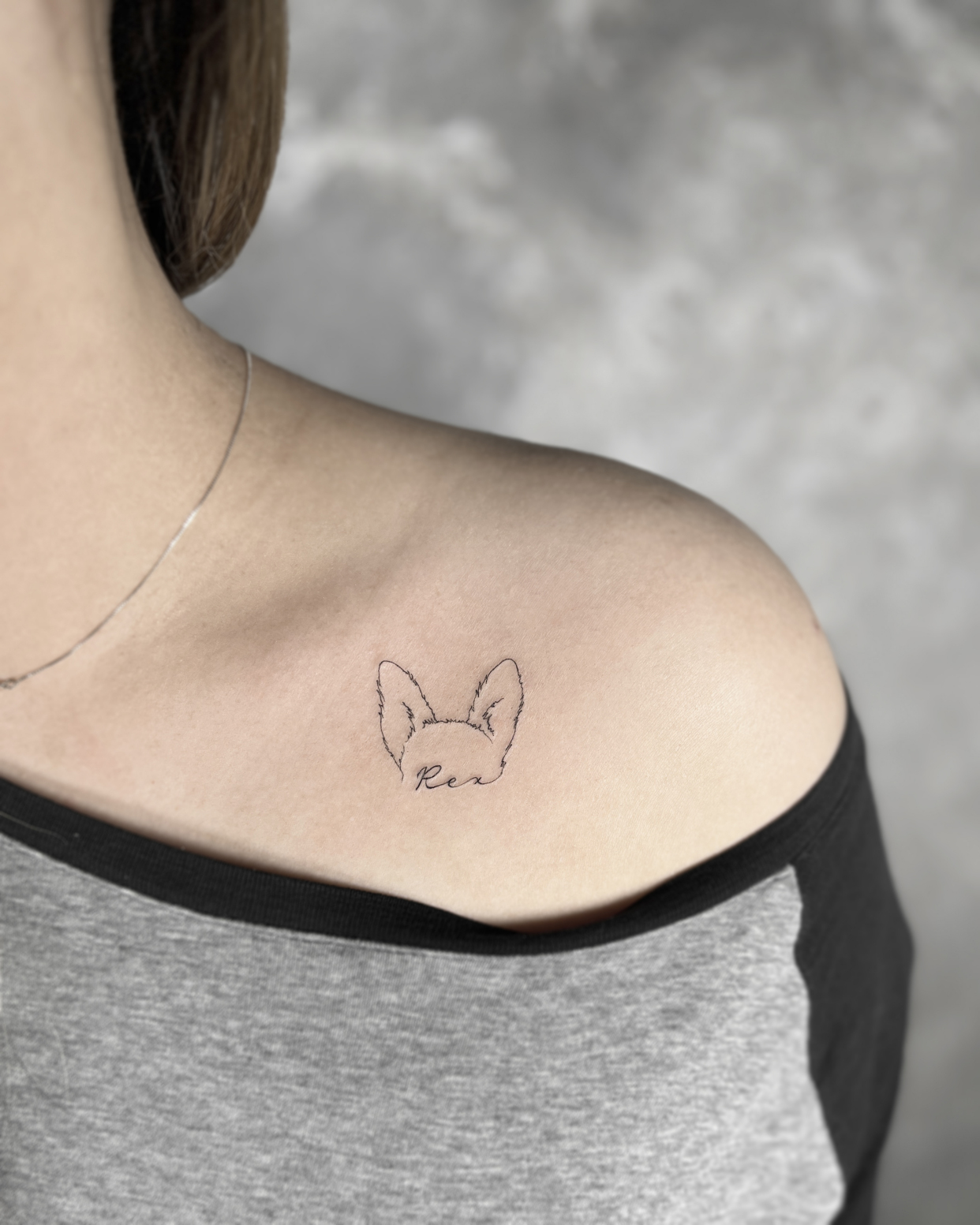 可爱运动物 小狗纹身