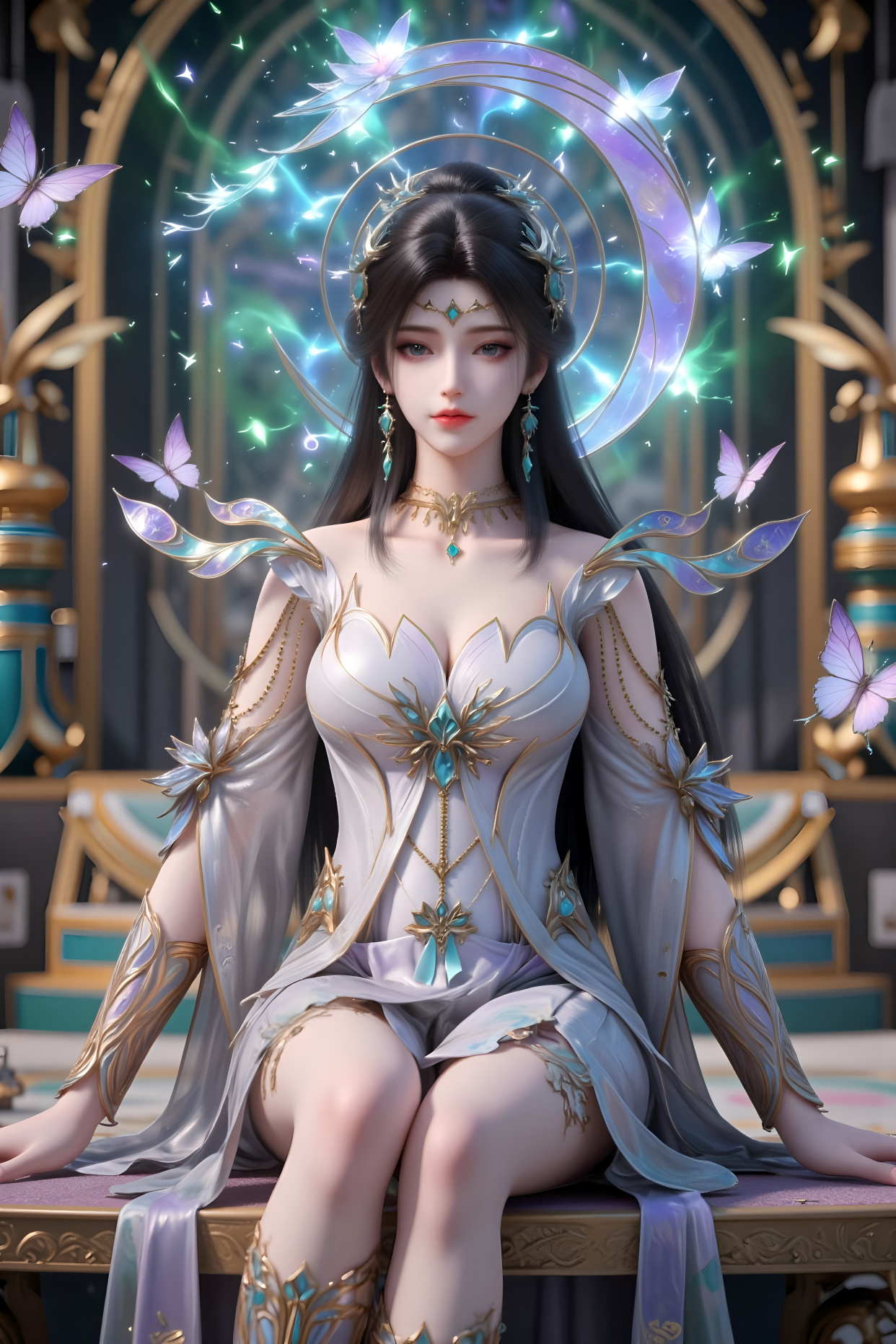 星辰变姜立壁纸:纯净神女与深海情缘的视觉盛宴