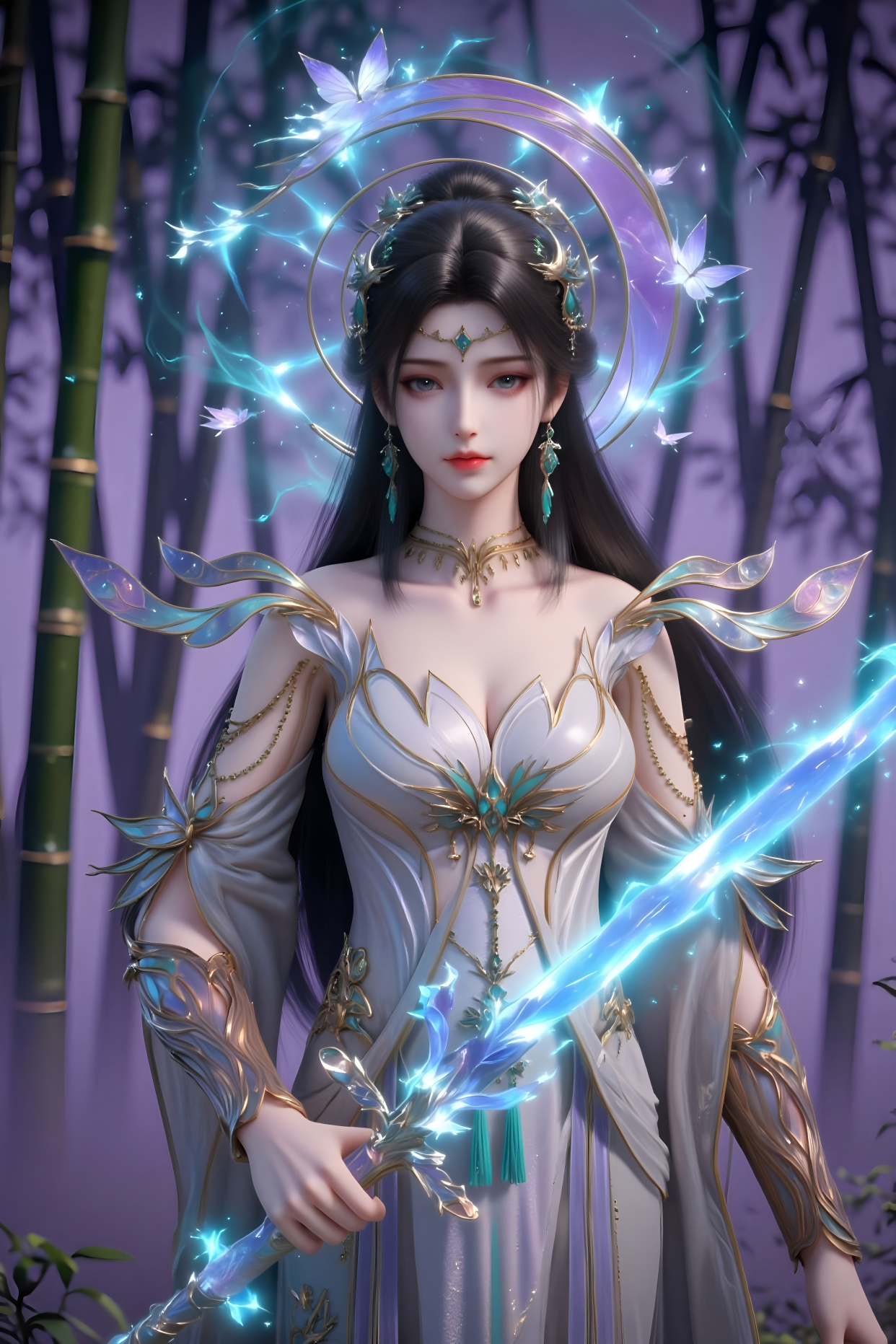 星辰变姜立壁纸:纯净神女与深海情缘的视觉盛宴