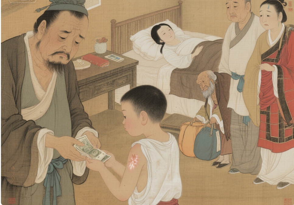 菩萨揭秘:孩子出生时带有这种胎记,说明是来偿还前世的债务