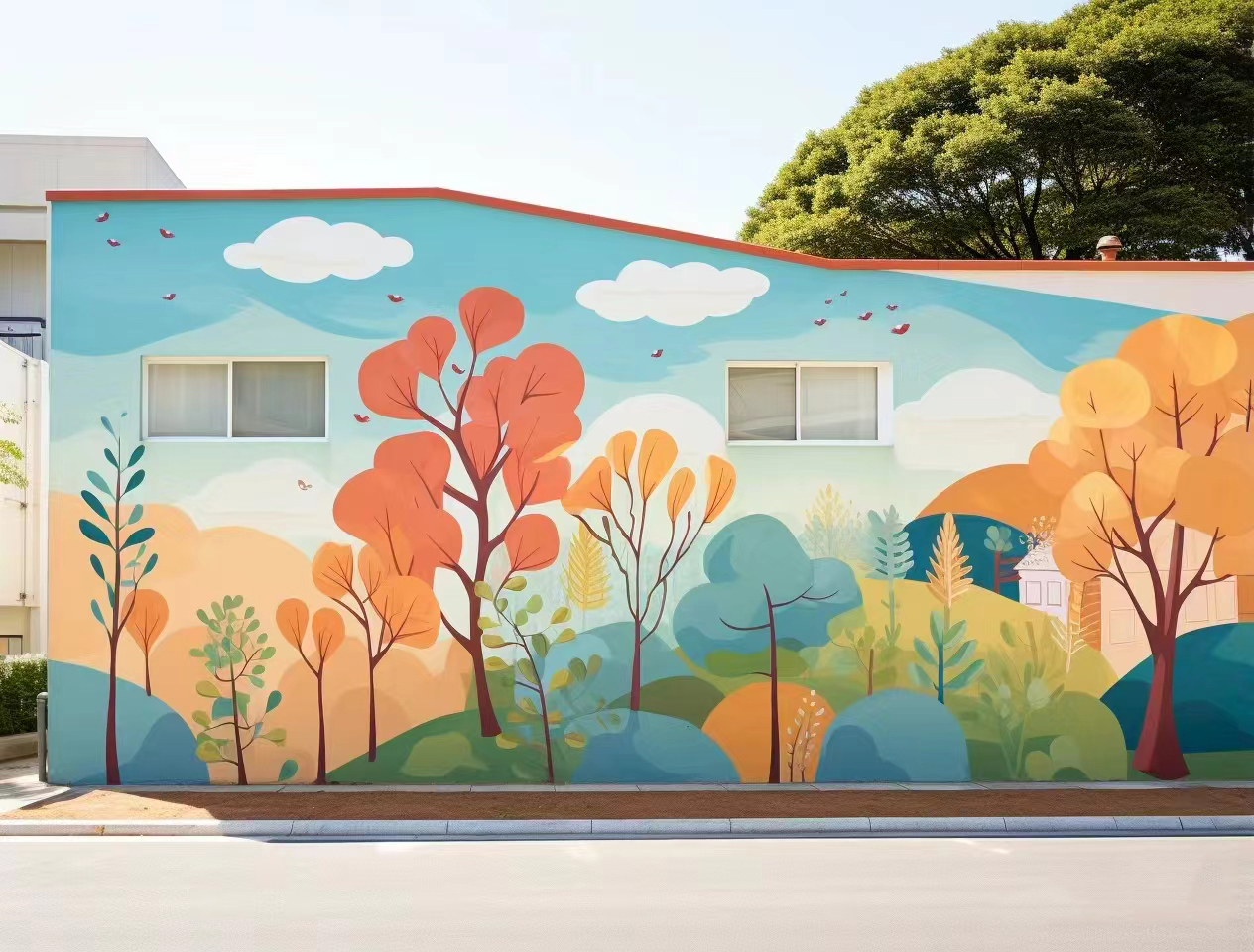 广安墙绘壁画广安墙体彩绘手绘涂鸦绘画团队