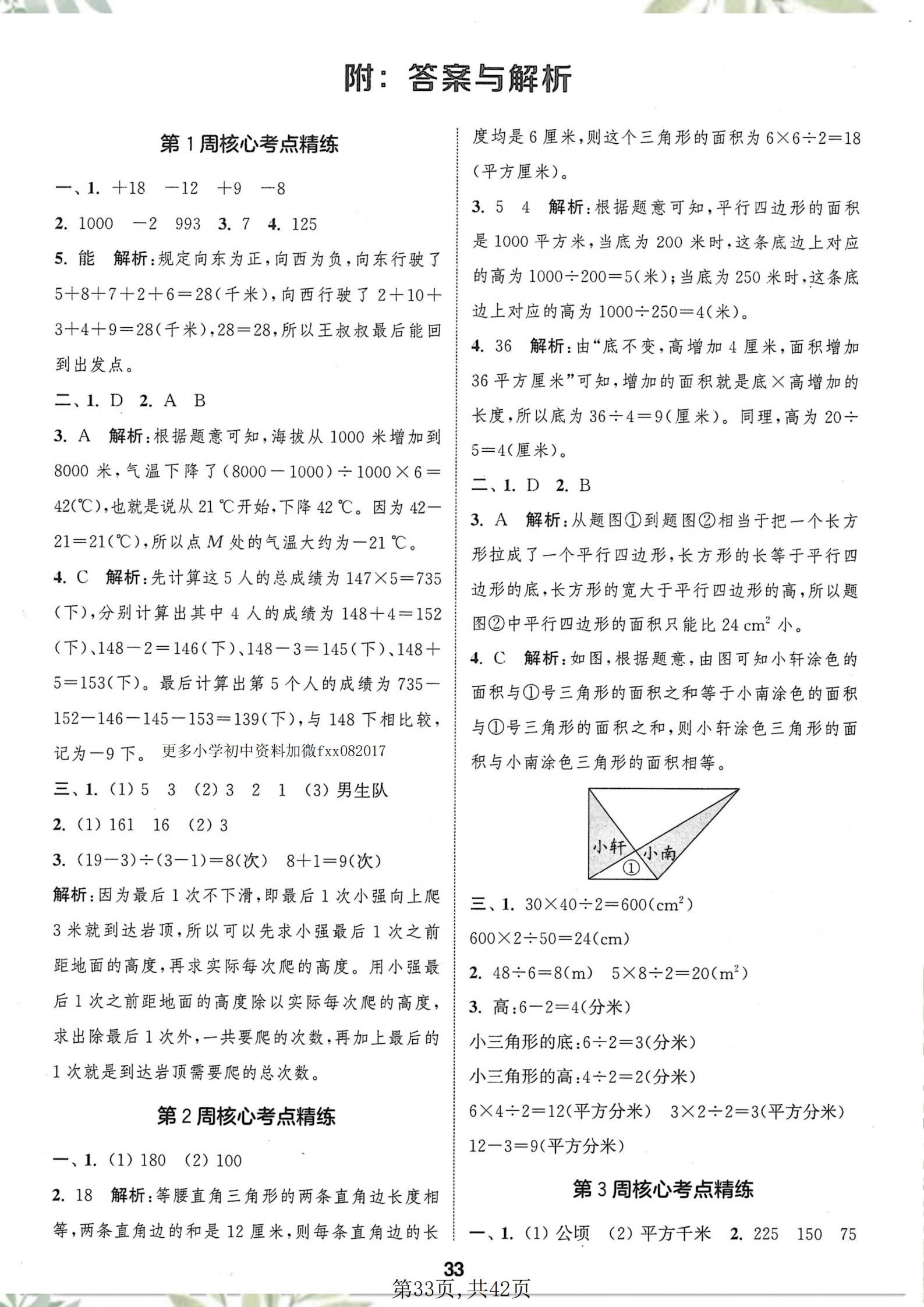 苏教版5-6年级数学！专项突破，考点明确的简单介绍