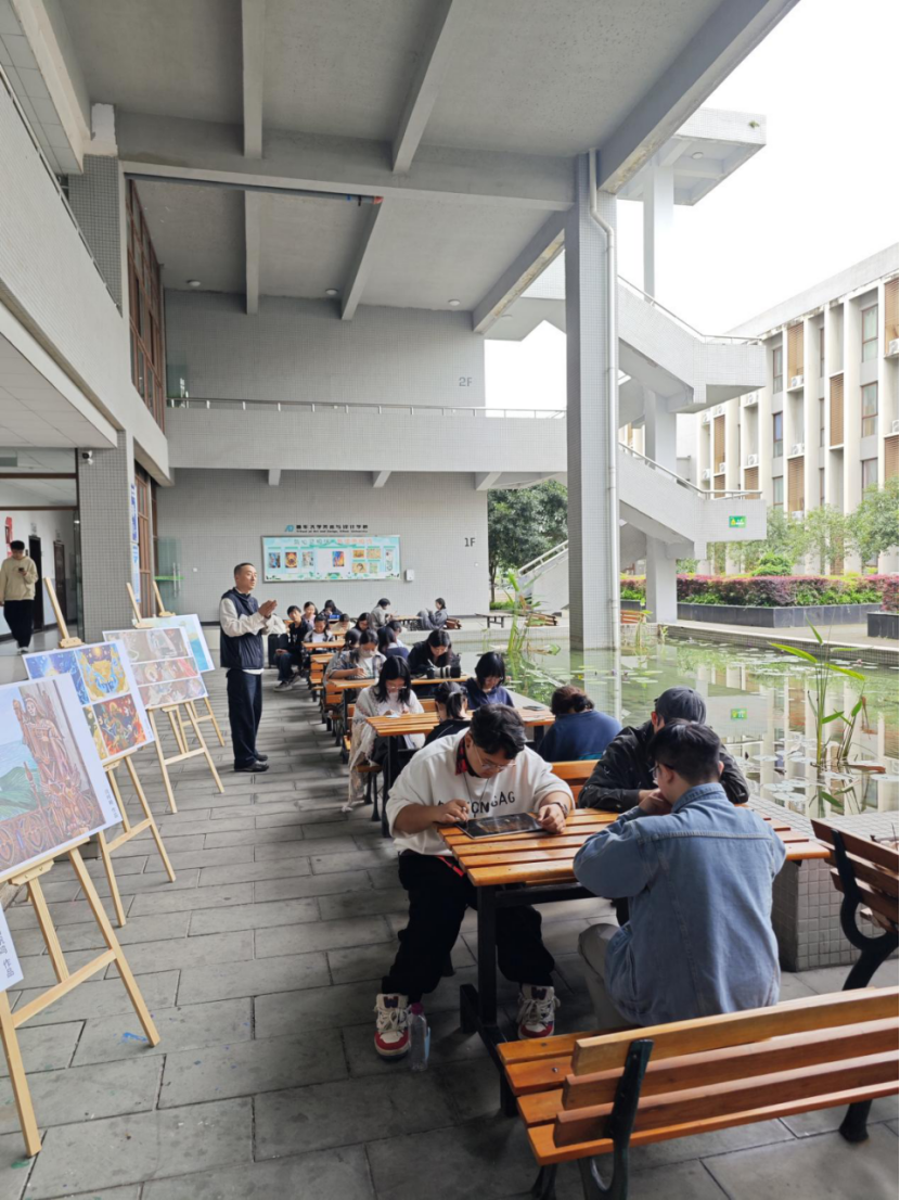 成都汇学益智受邀参加西华大学美术与设计学院数字绘画活动