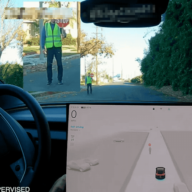 特斯拉FSD窄路指挥，比老司机还懂“礼让”？-有驾