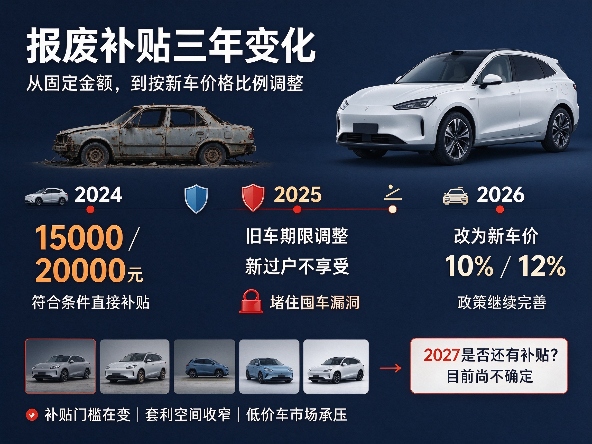 报废补贴三年变化