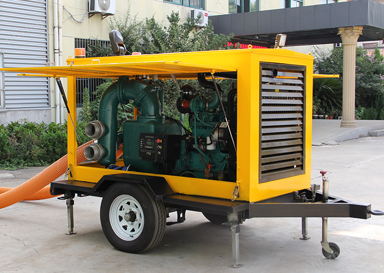 移动式拖车泵(应急抢险泵车)助力梅雨防汛