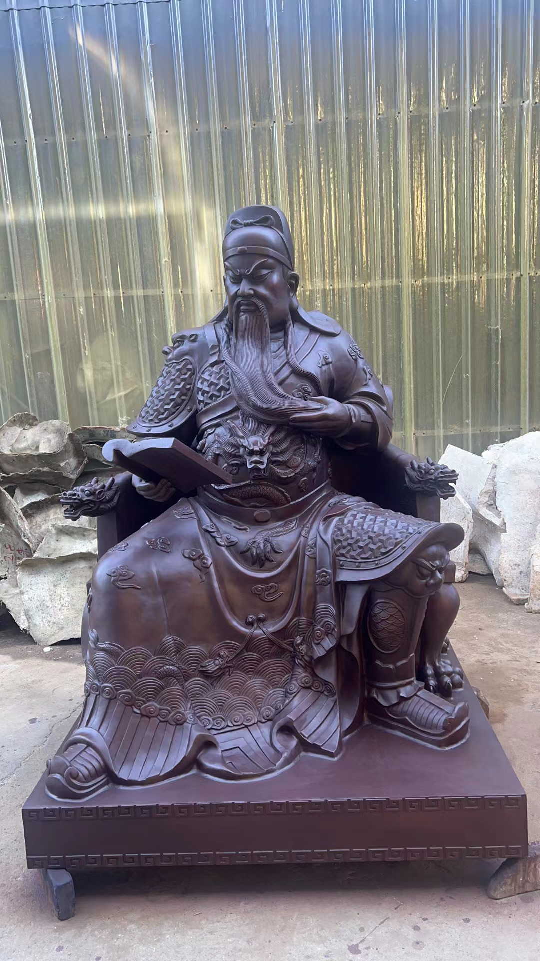 赤峰玻璃钢关公雕塑 baijiahao.baidu.com