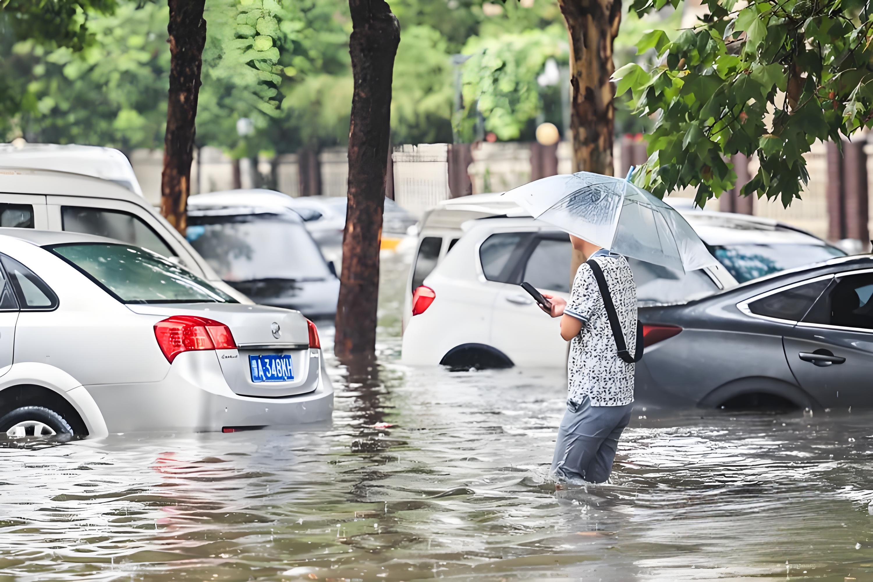 直击河南郑州暴雨内涝现场
