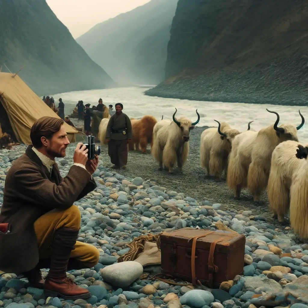 走过康定附近的石桥后,汉人逐渐就少了,而骑着马,穿着皮袍的藏族牧民