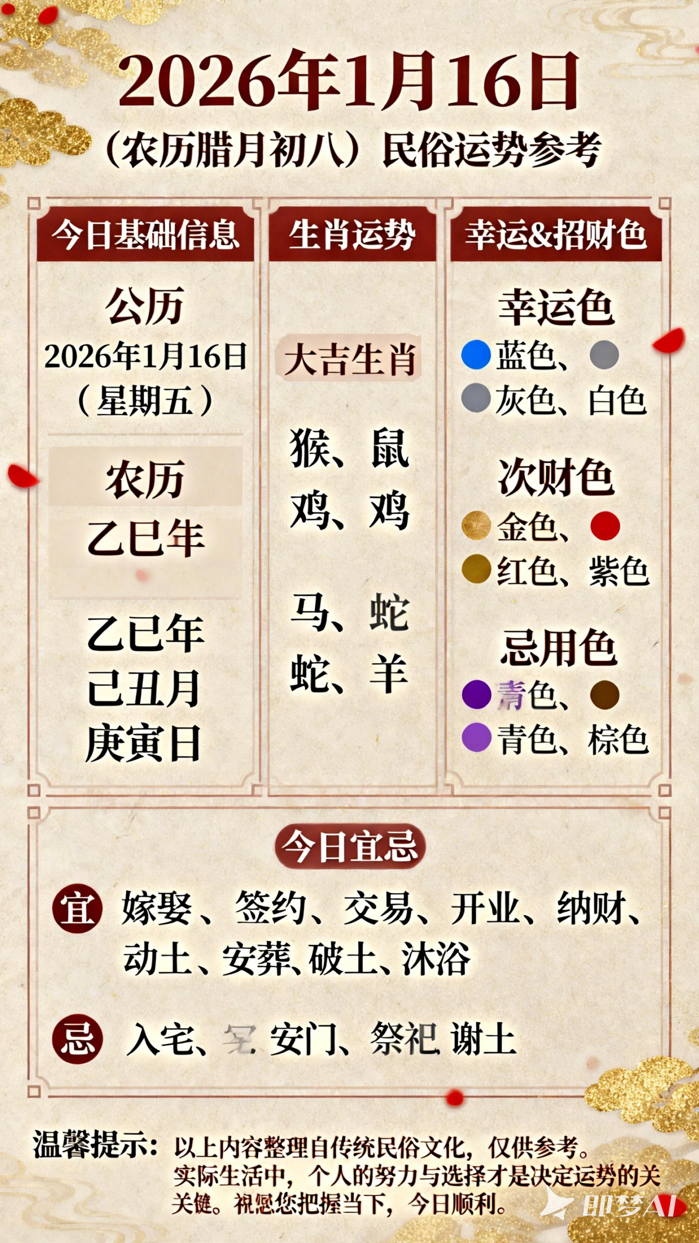 生肖兔1月16日运势如何(生肖兔2021年1月1日运势)