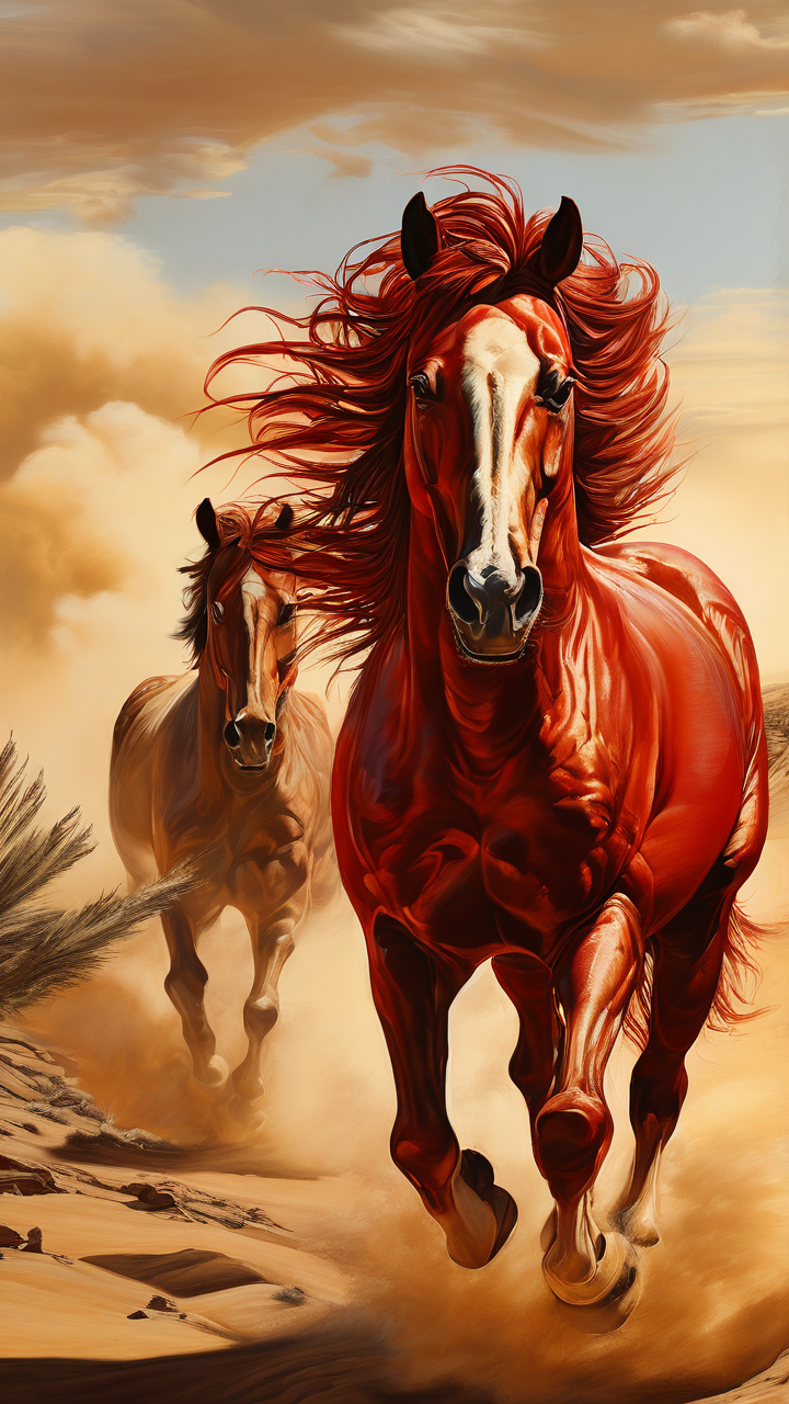 唯美励志壁纸|马之魂:在旷野中追逐梦想与自由