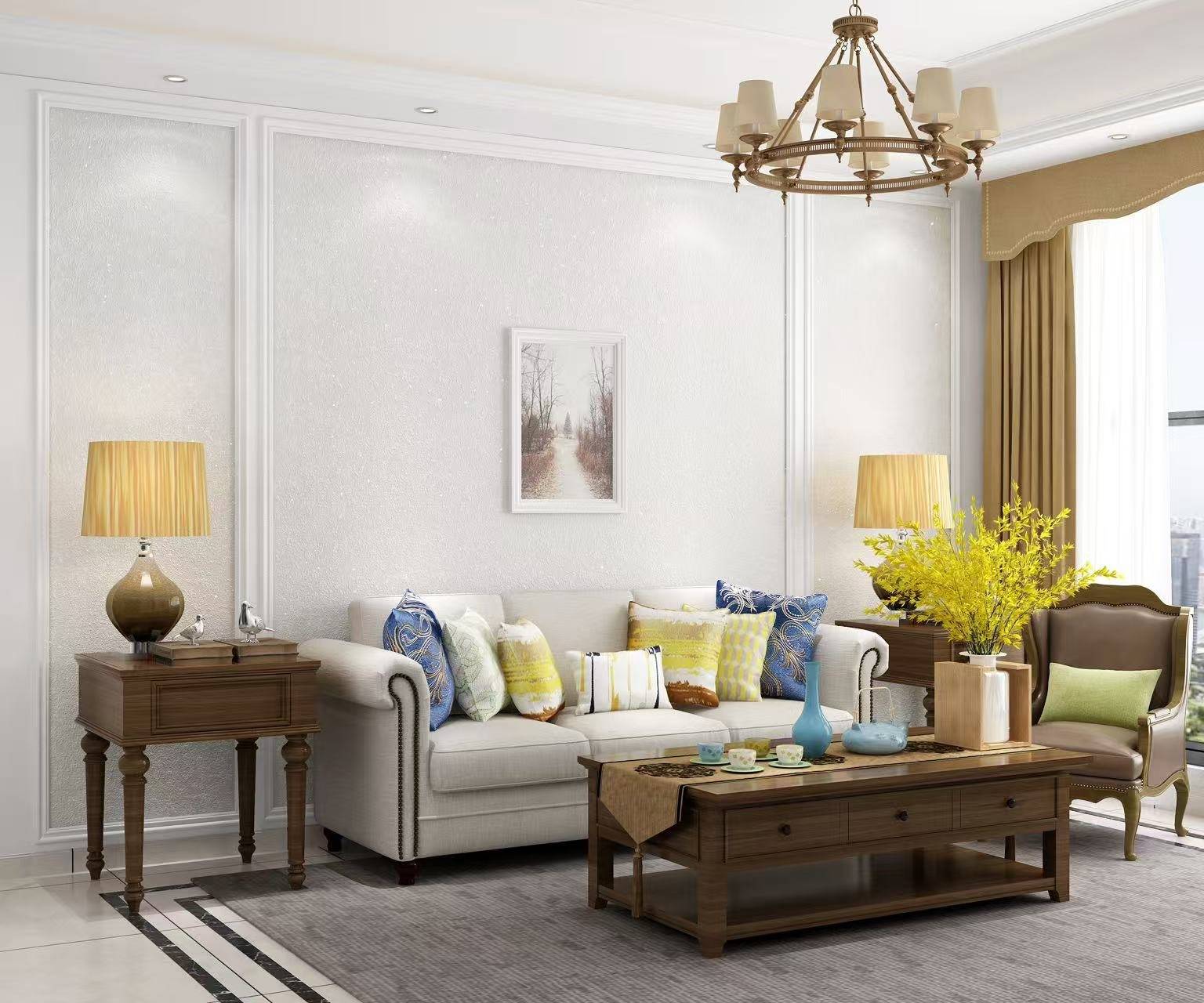 真石漆翻新墙面