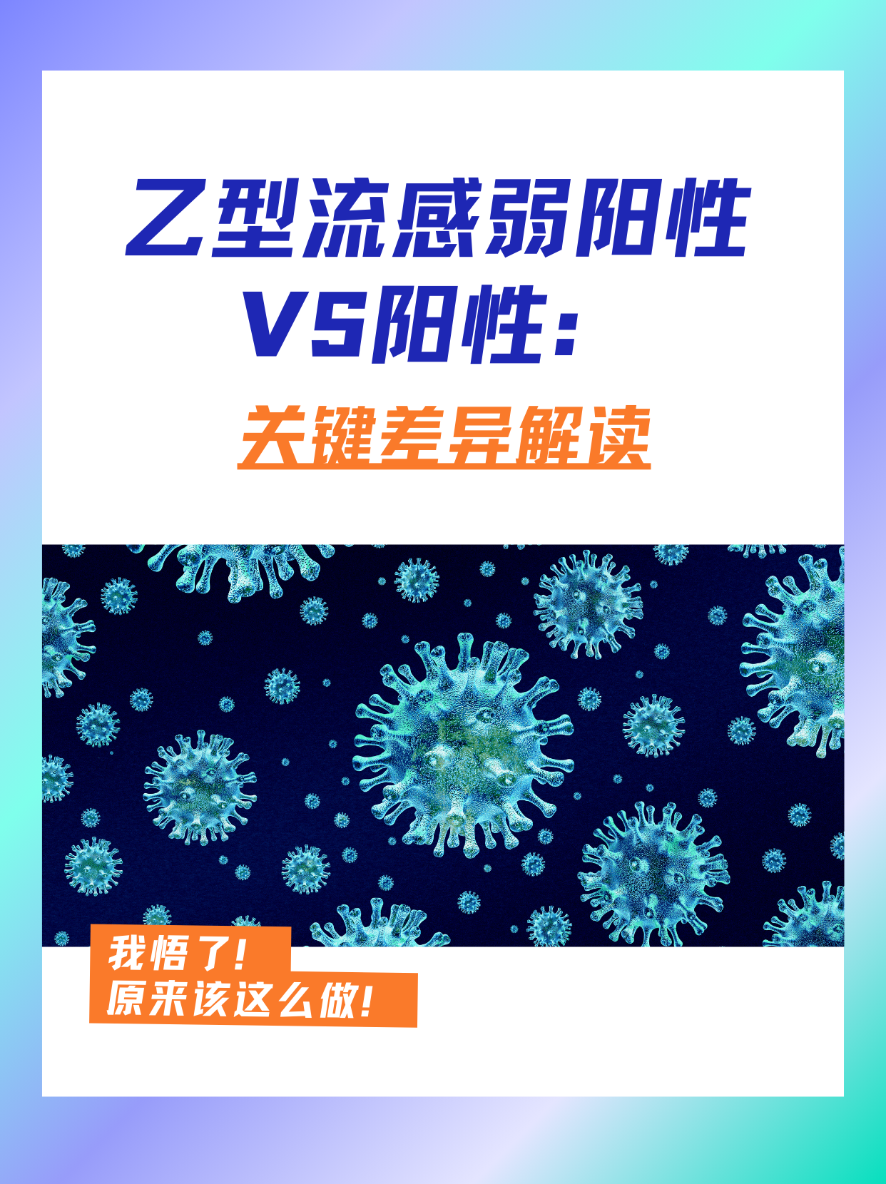 乙型流感弱阳性vs阳性:关键差异解读