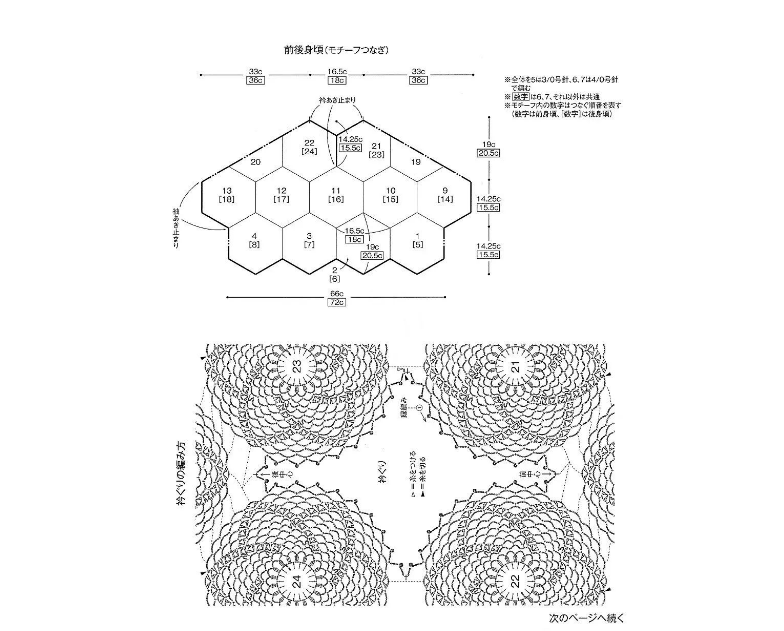手工钩织:钩针拼花衣