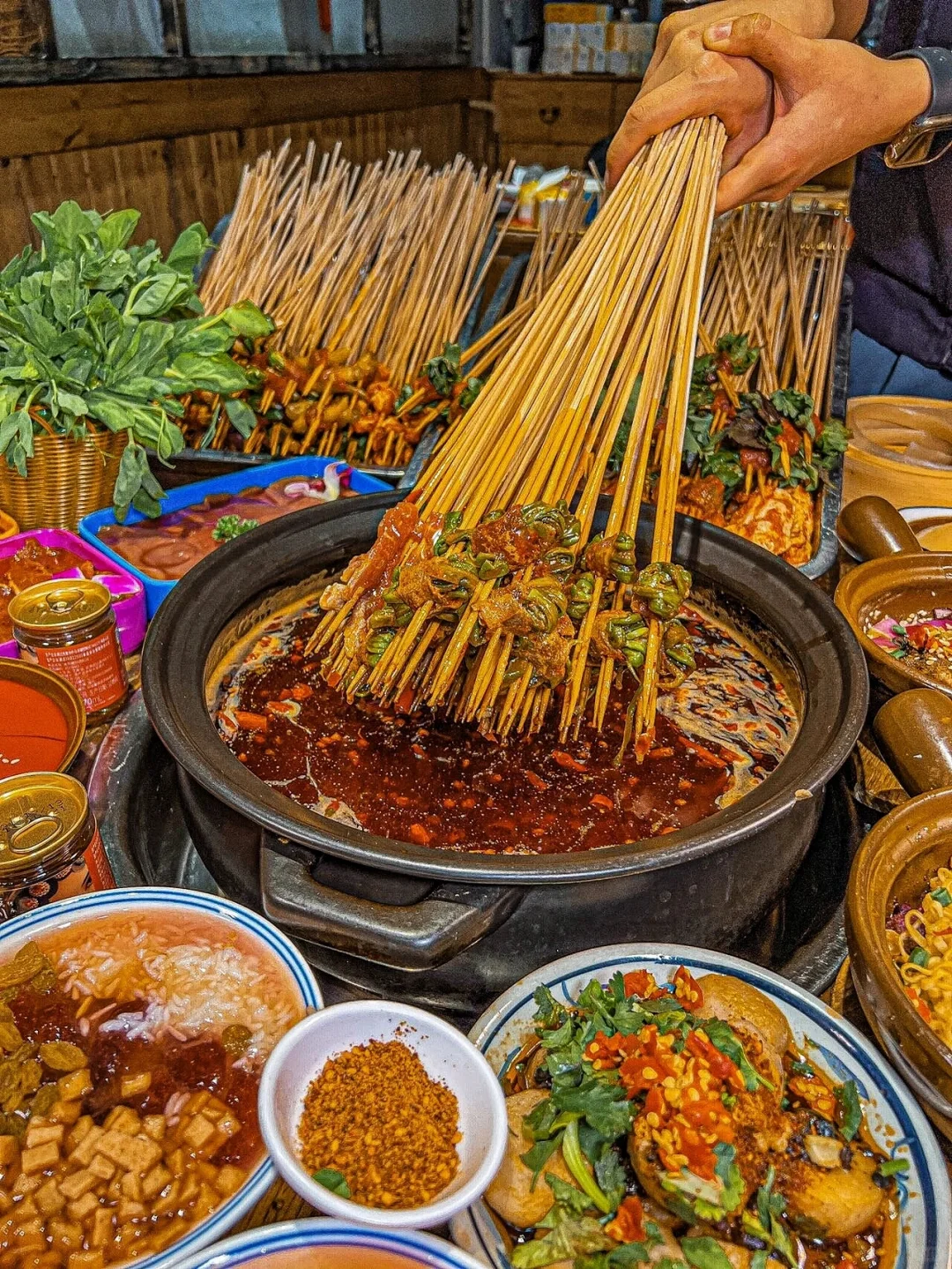 成都宽窄巷子,n 刷的砂锅串串巨好吃