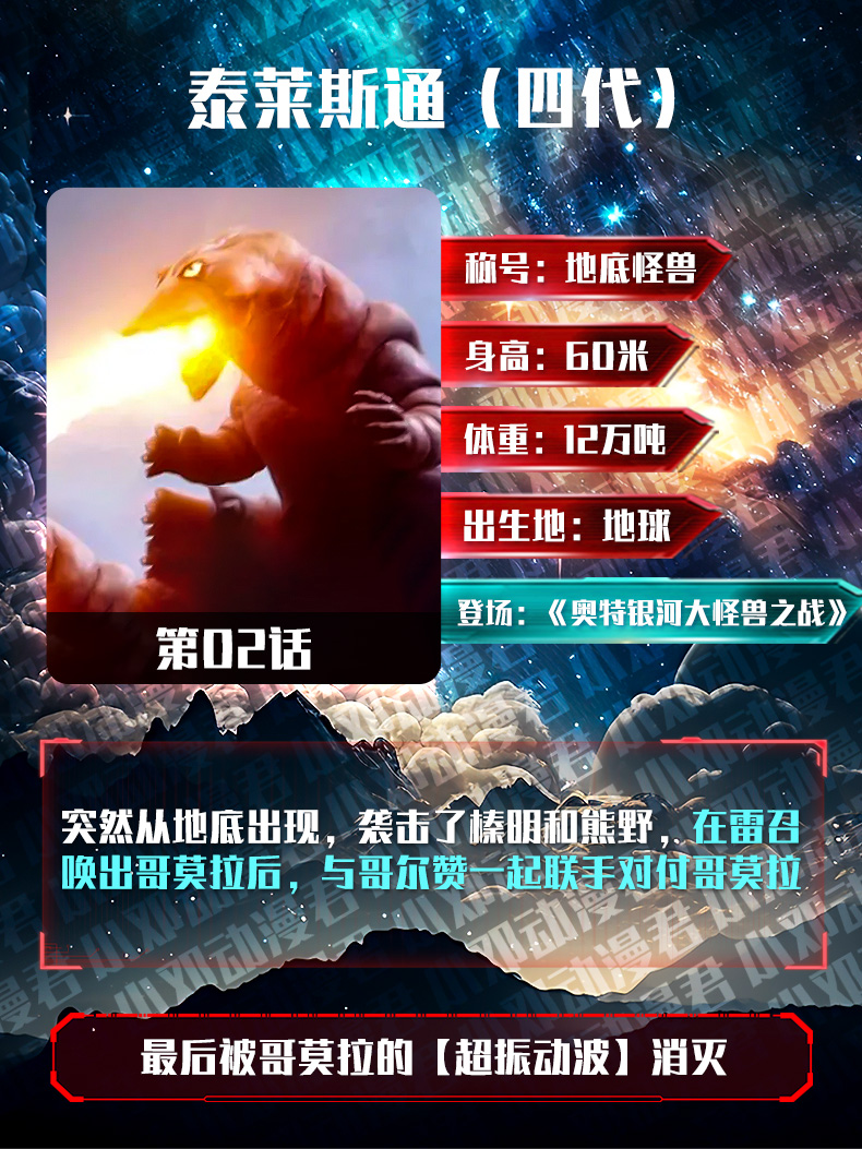 盘点泰莱斯通历代登场个体!