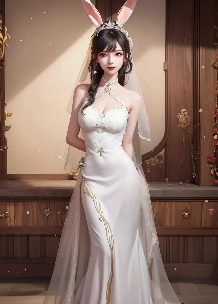 美图分享#小舞~~白色婚纱惹人爱(一)