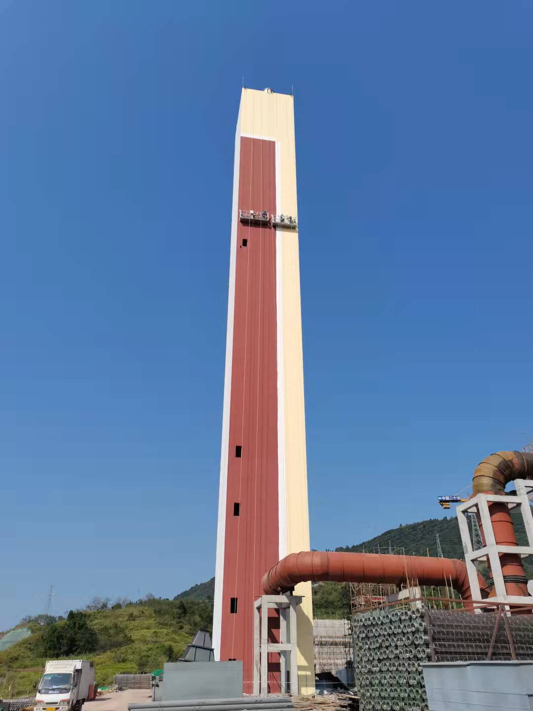 方烟囱新建粉刷步骤及注意事项