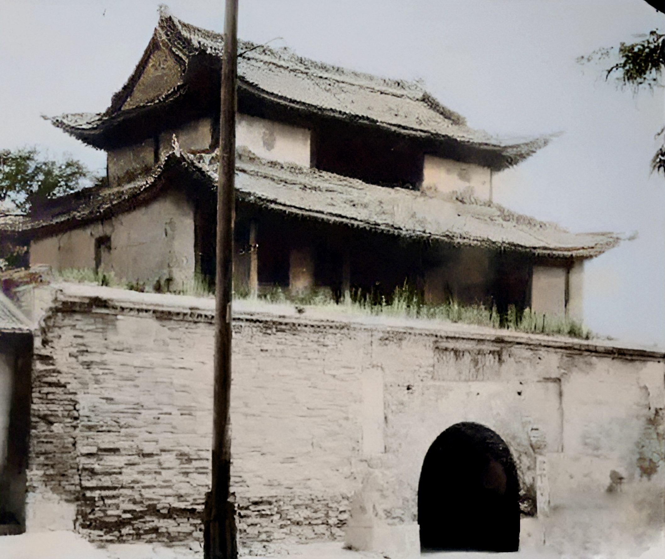 老照片:90年前,陕西渭南城市和人文风貌