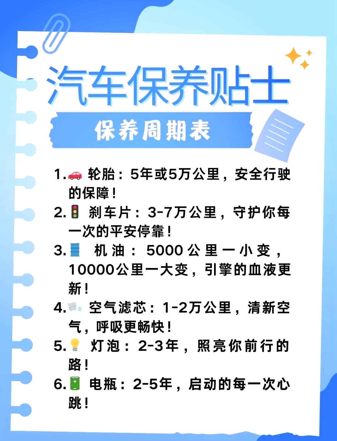 小轿车10万公里要做哪些保养