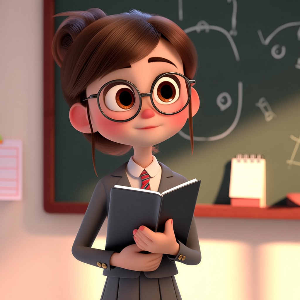 一个适合老师的好看的卡通专属头像