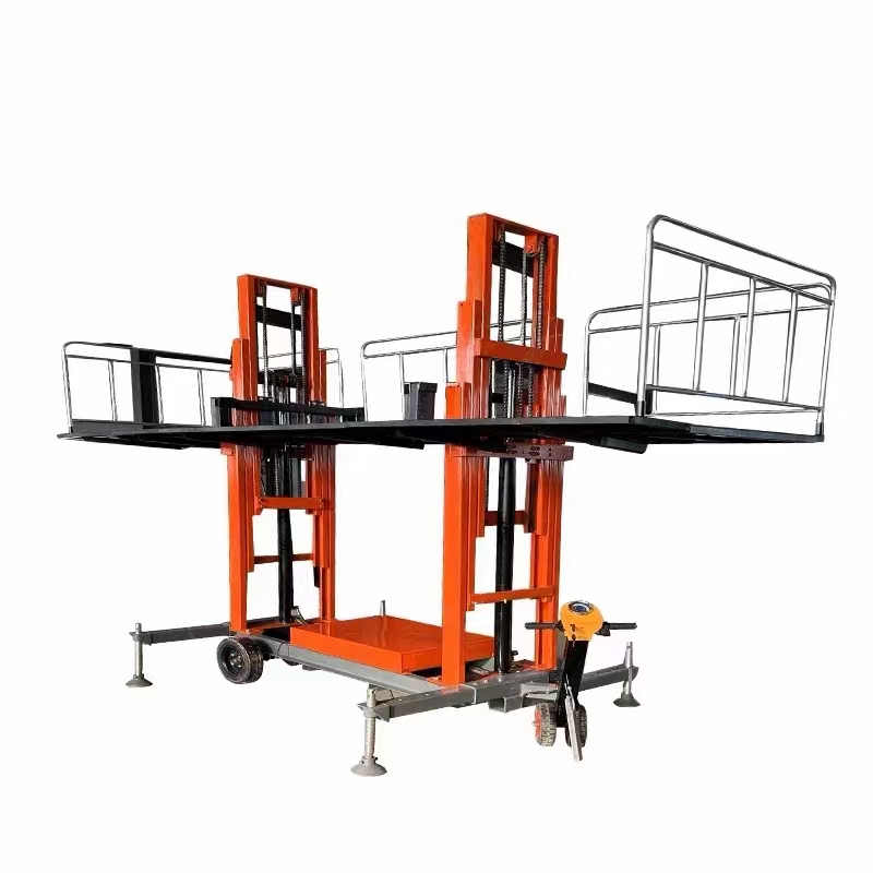 液压砌筑抹灰升降平台两缸四缸均可定制支持全国发货