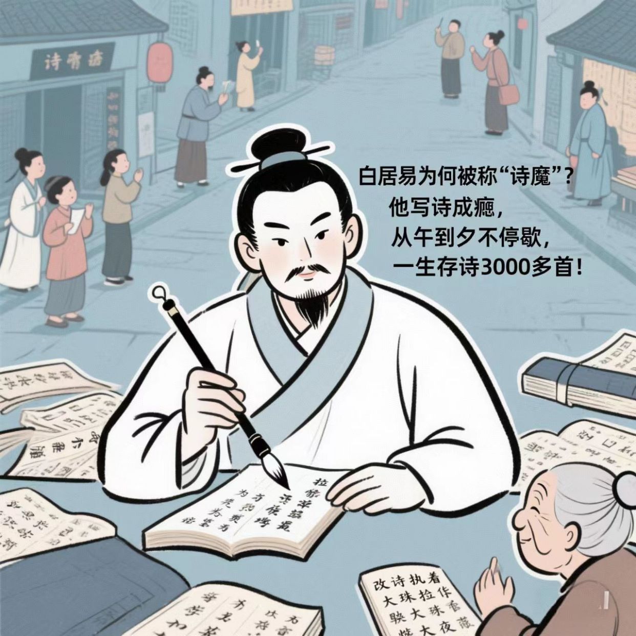 白居易为啥被封"诗魔"?他写诗成瘾到啥程度?