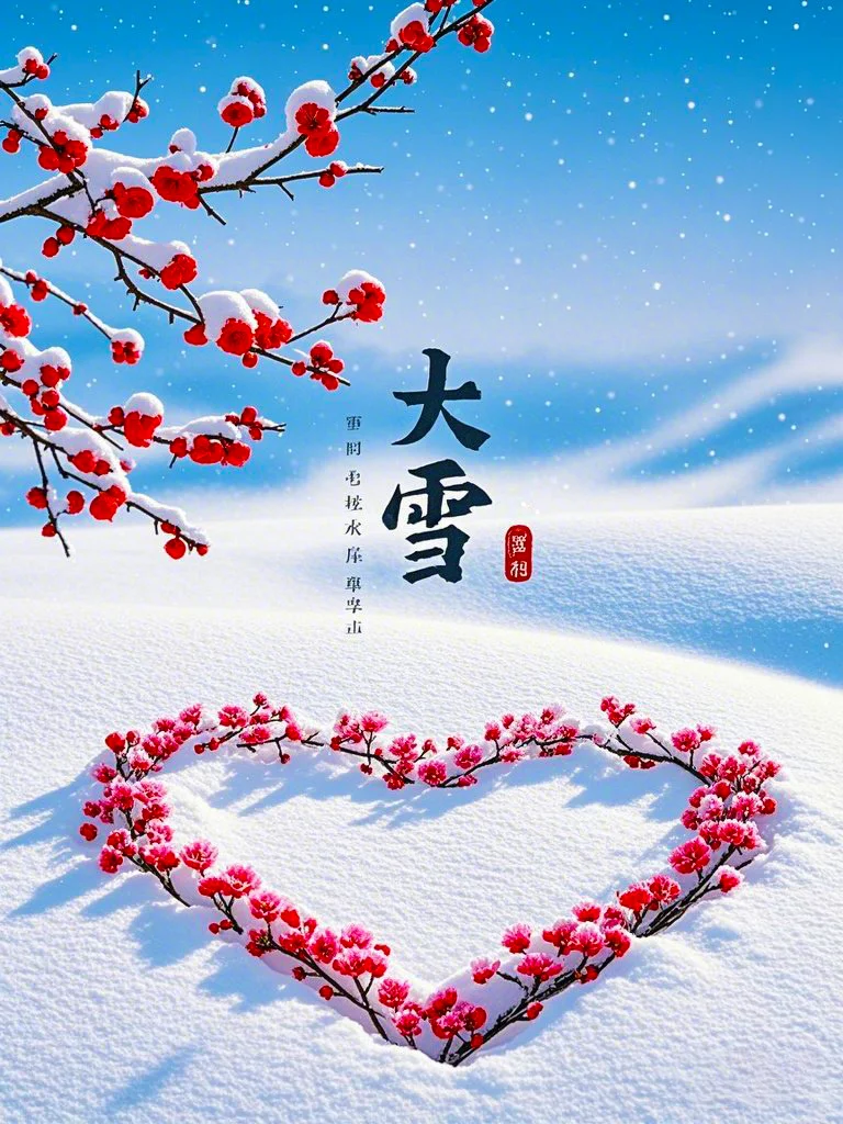12.6今日大雪,大雪节气精美祝福图片壁纸