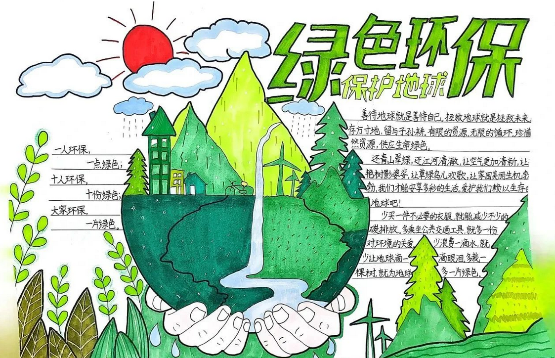 保护地球手抄报怎么做简单又漂亮