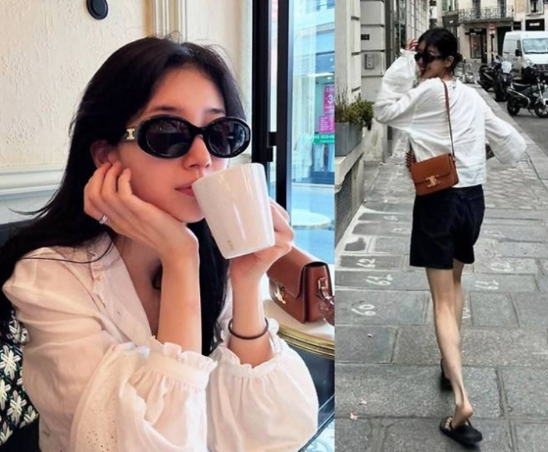 裴秀智巴黎漫步再现“人间Céline”！生图即画报的优雅教科书