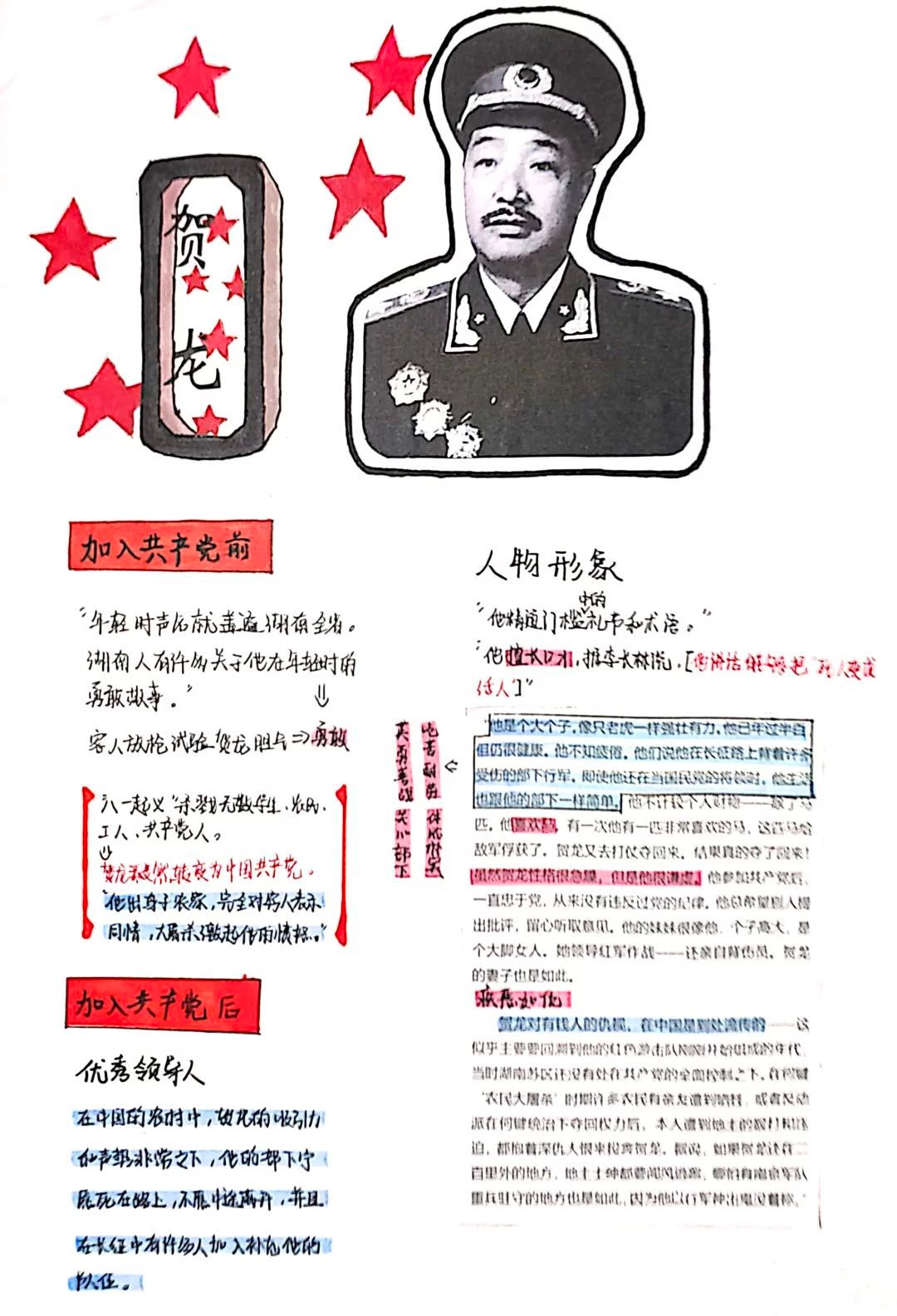 看!我们的《红星照耀中国》人物图文卡多精彩!