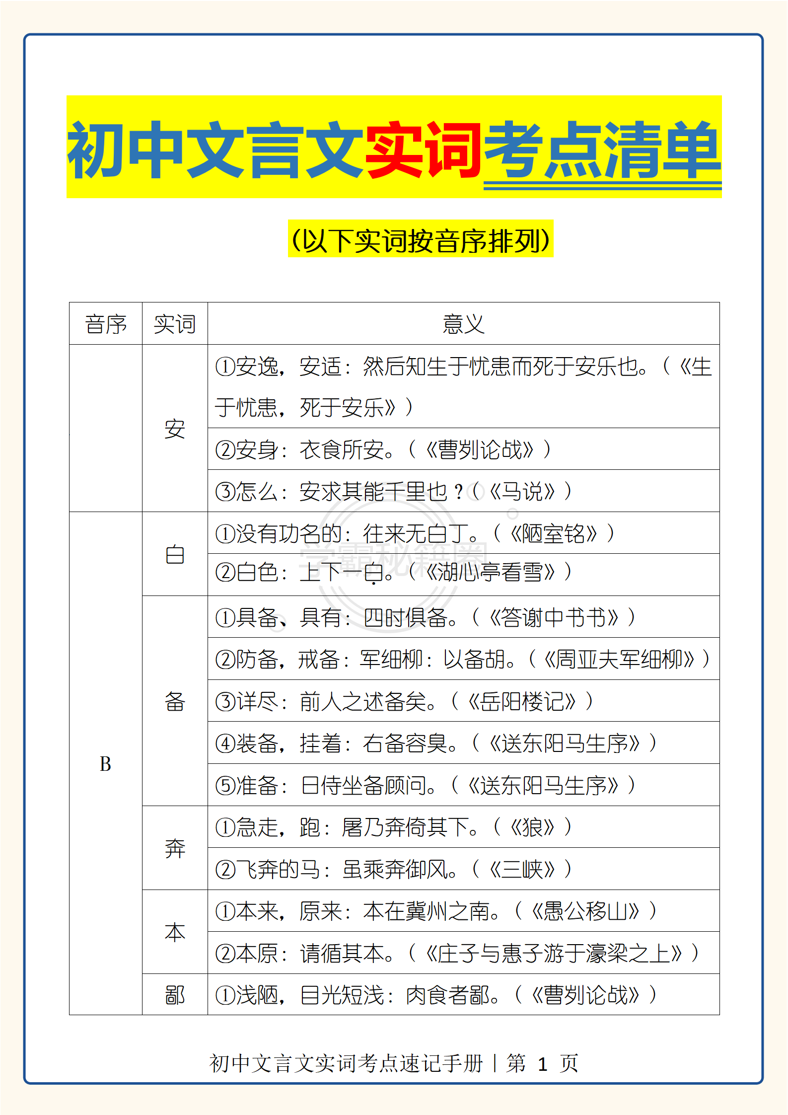 表示继承的文言文实词
